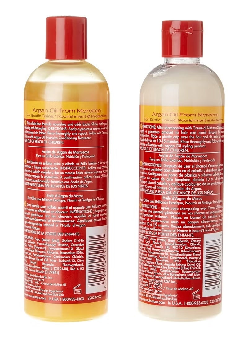 كريم أوف ناتشر مجموعة كريم أوف نيتشر بزيت الأرغان – شامبو وبلسم مغذيان (350 مل لكل منهما) - Image 2